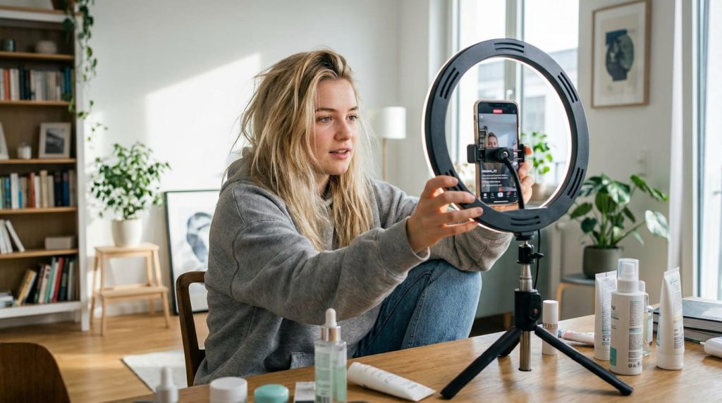 german-ugc-creator-filming-product-video