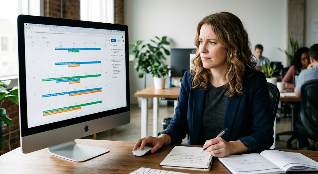 A-marketer-is-reviewing-upcoming-renewals-on-his-calendar